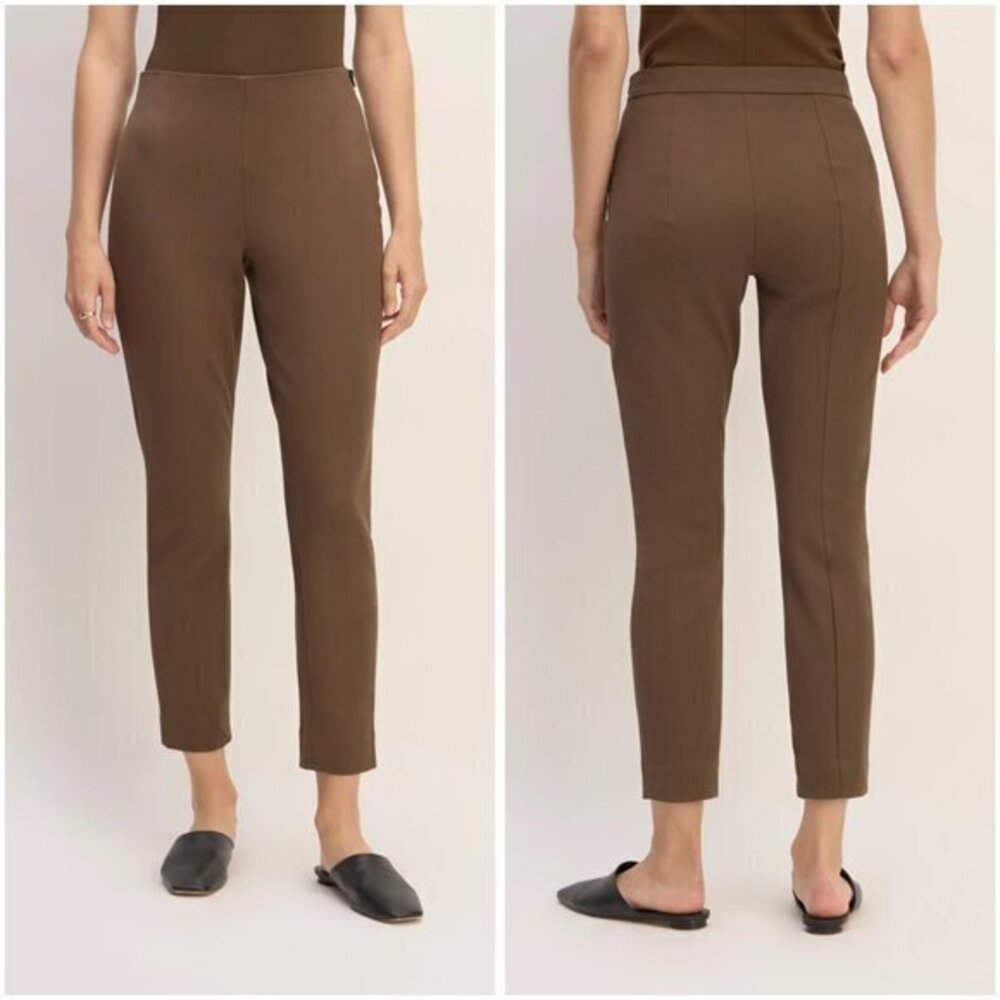 Everlane Women's Bi-Stretch Work Career Pant in Cocoa Brown Size 00
